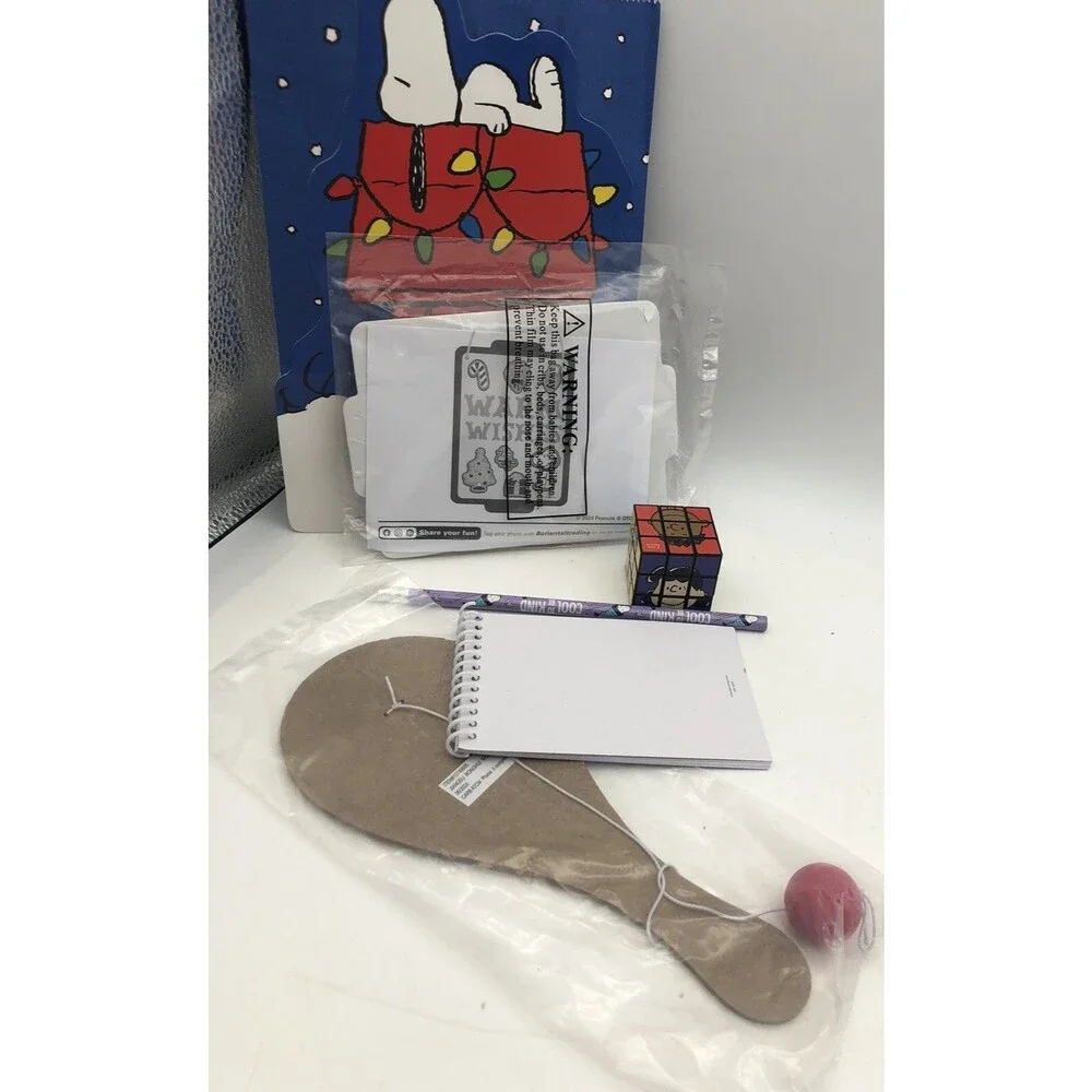 Peanuts Snoopy Kids Christmas Gift Craft Goody Party Bag Grandparents